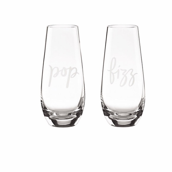 kate spade Other - NWT Kate Spade Pop Fizz Stemless Flutes